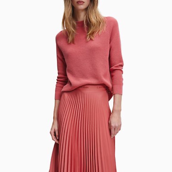 Calvin Klein Sweaters - Calvin Klein Waffle Knit Wool Blend Sweater L NWT